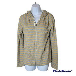 Kirra Women's Sweatshirt Hoodie Jacket Grey & Yellow Size Small